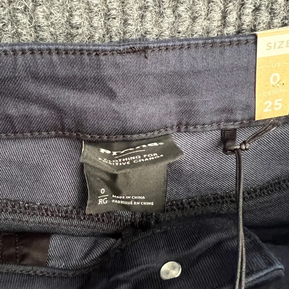 NWT Prana Women's 0 RG Kayla High Rise Jeans Indie‎ Blue Organic Stretch Denim